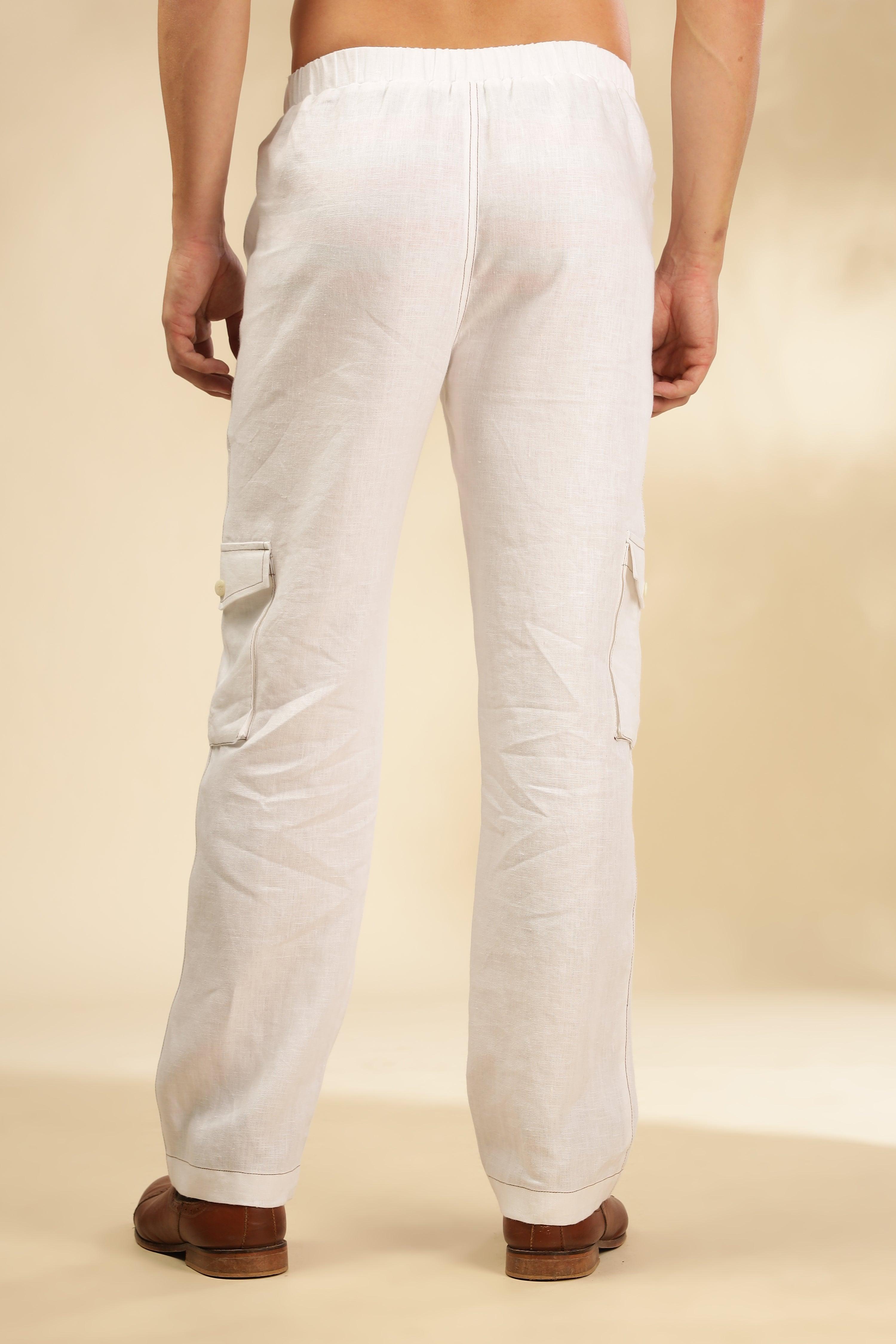 Zac-The Pure Linen White Co-ord Set