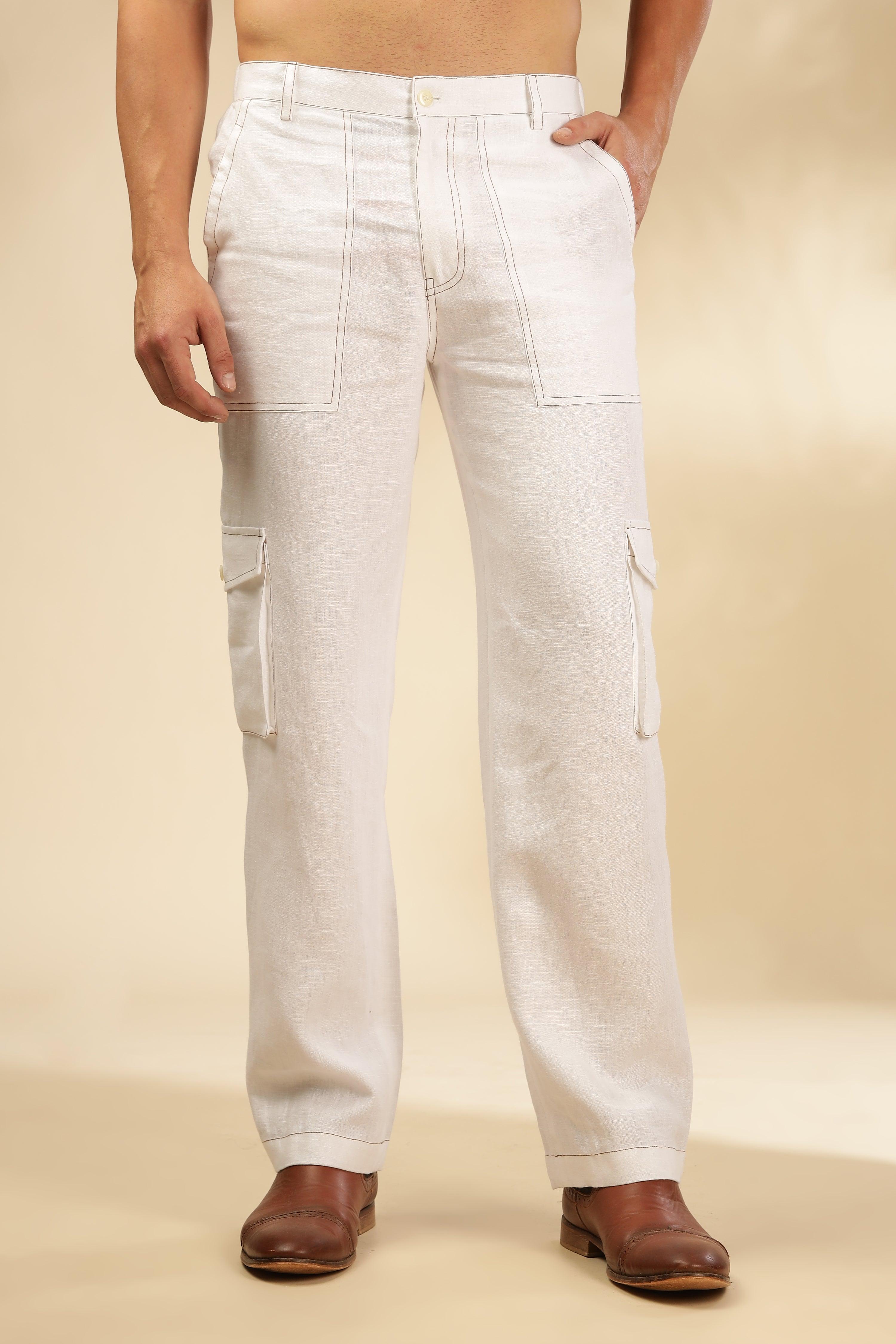 Zac-The Pure Linen White Co-ord Set