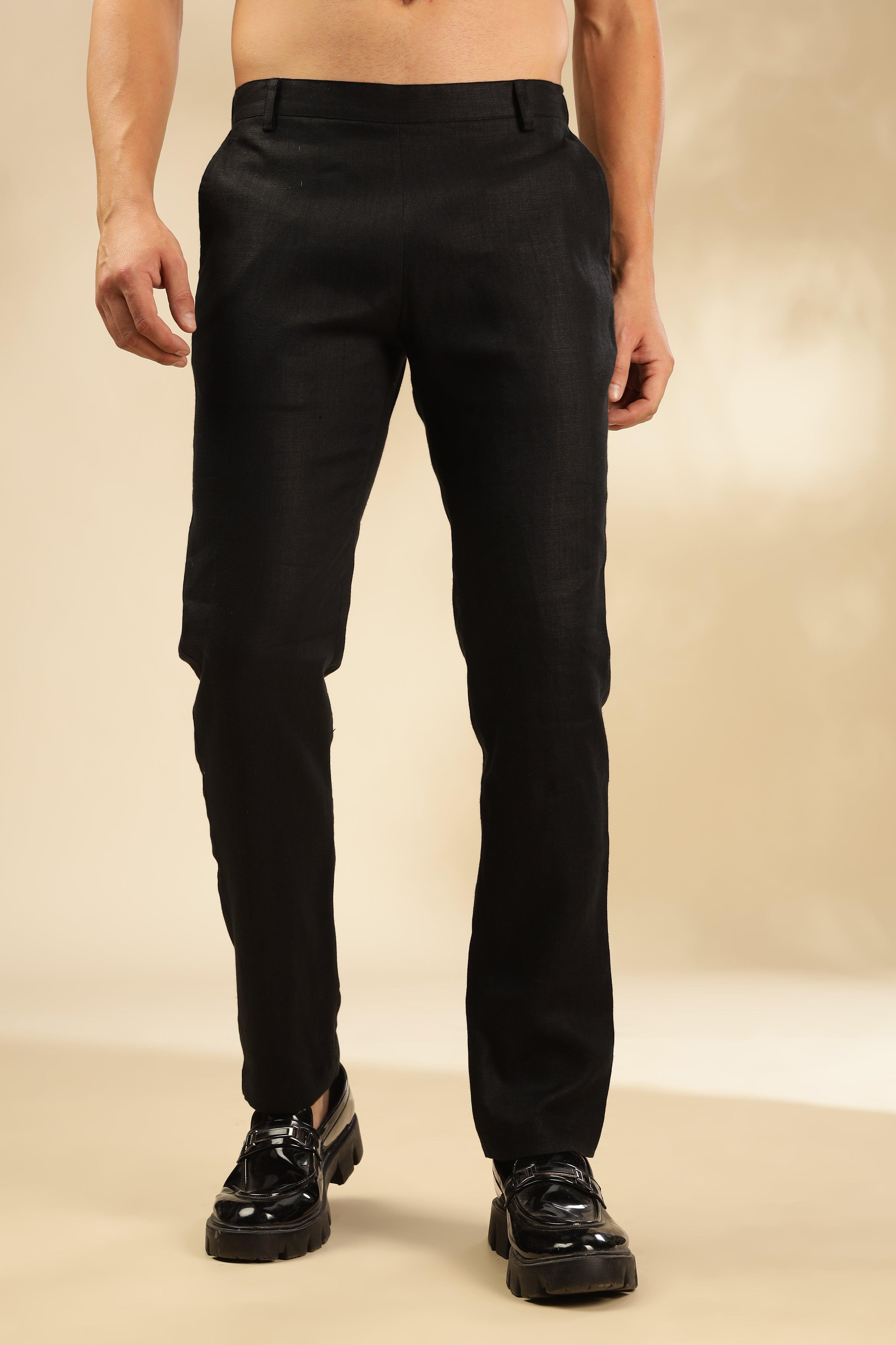 Remi - The Pure Linen Trousers Black