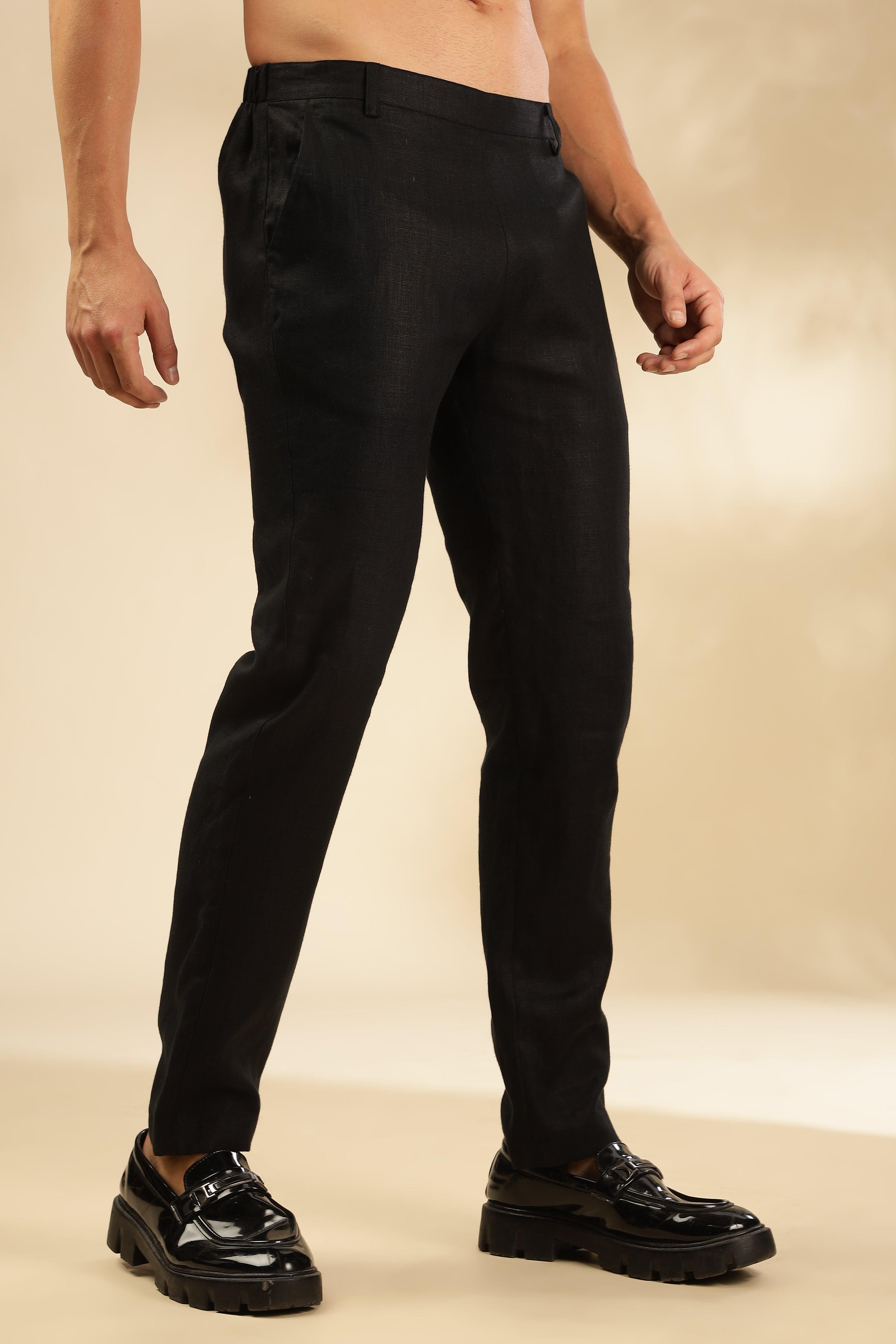 Remi - The Pure Linen Trousers Black