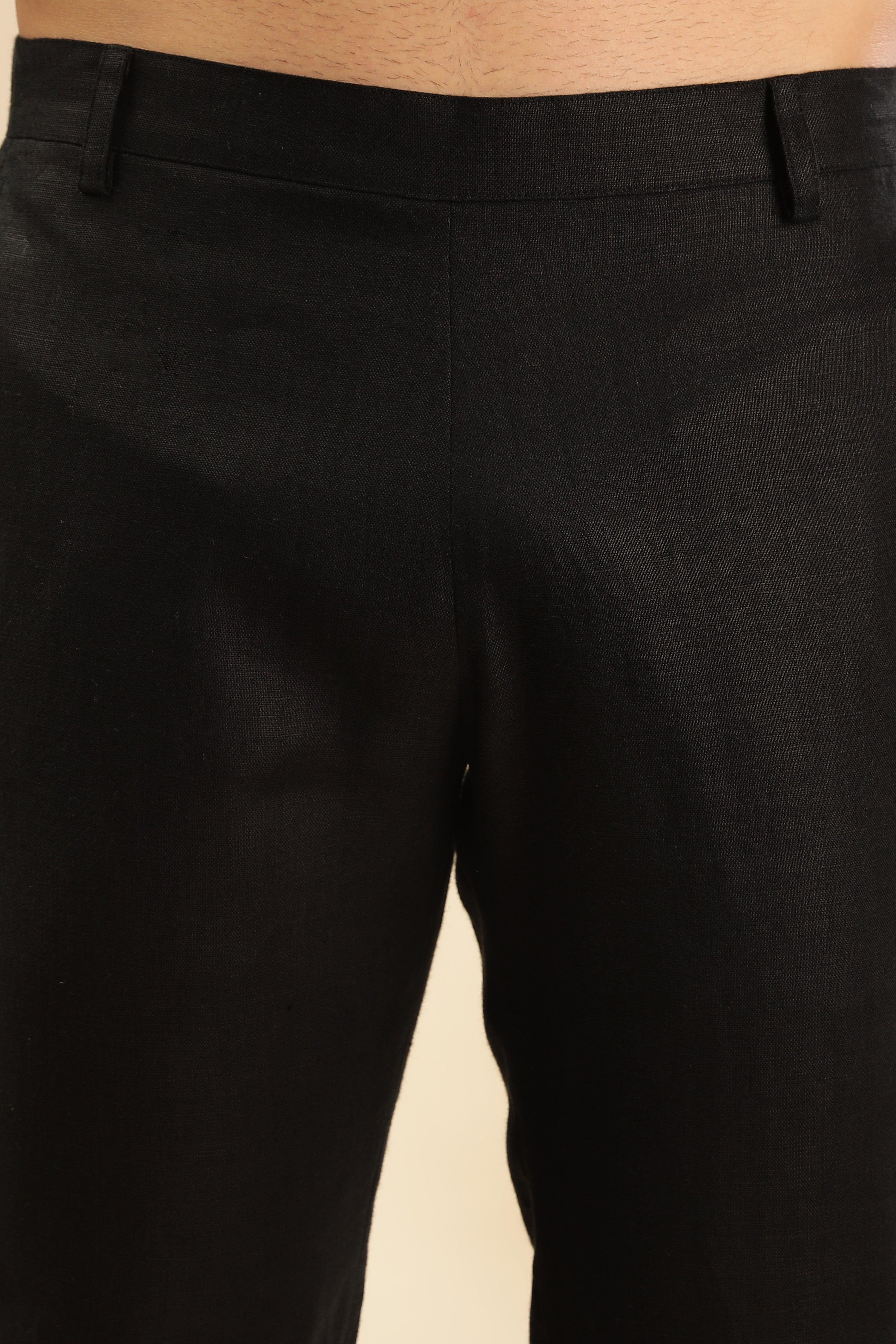 Remi - The Pure Linen Trousers Black