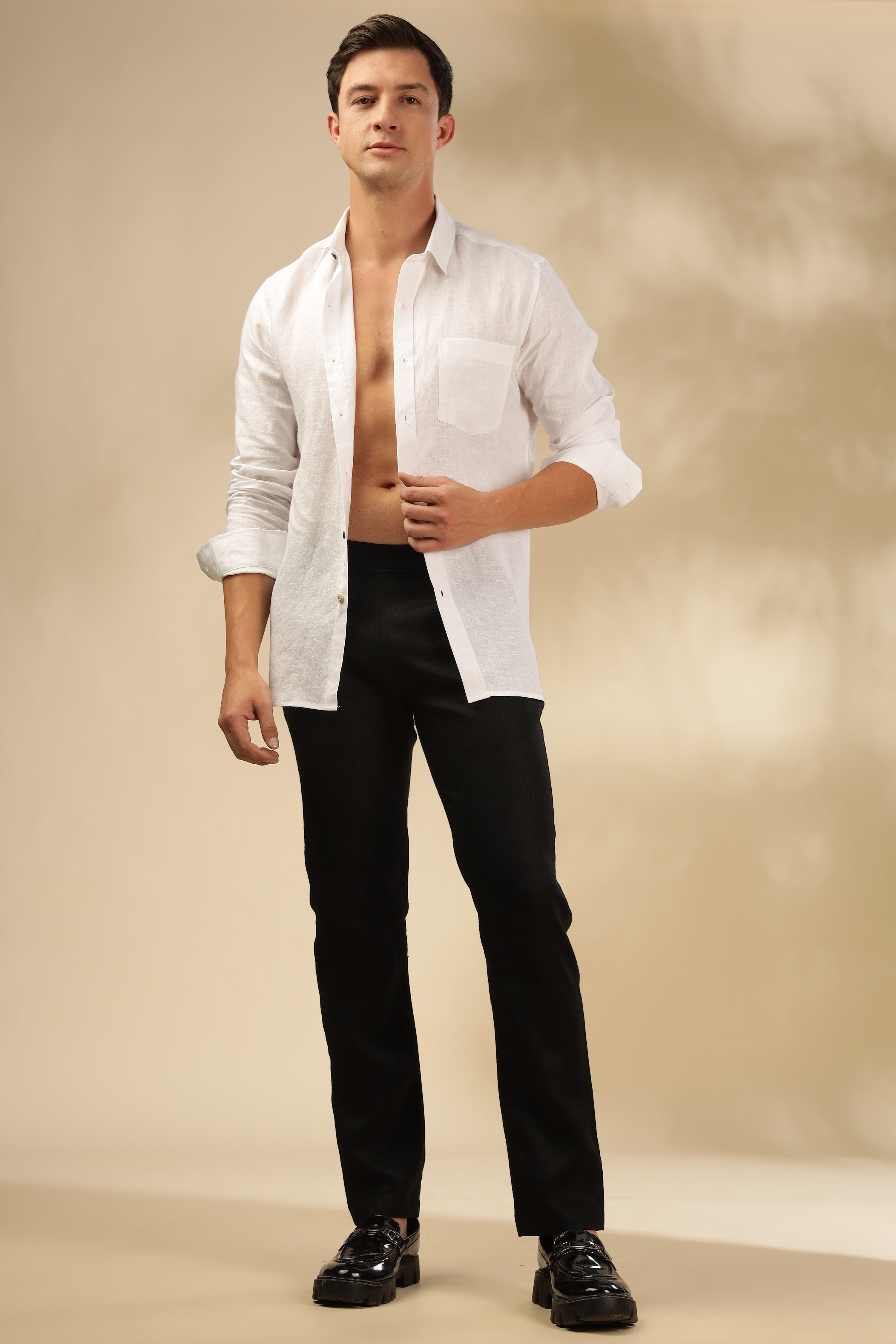 Remi - The Pure Linen Trousers Black