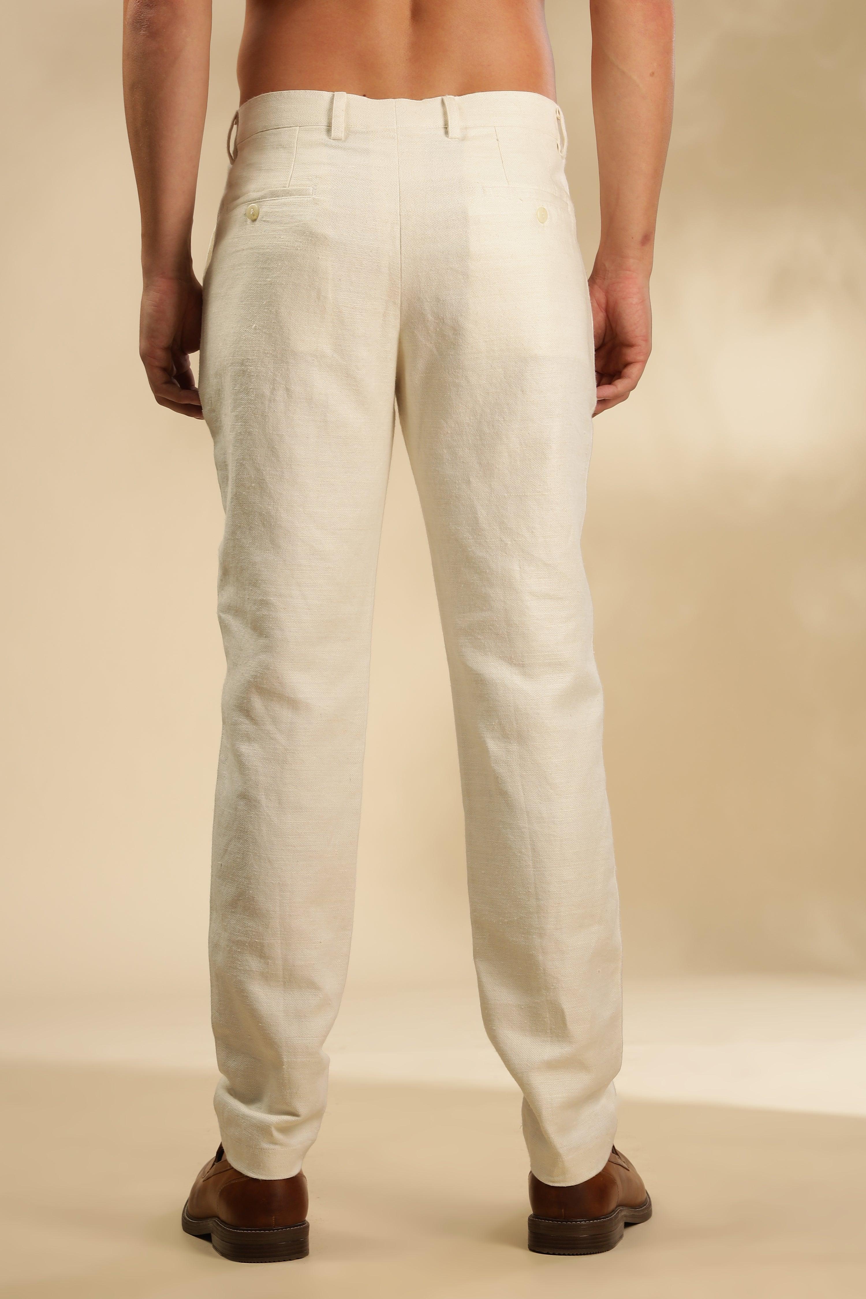 Rick - The Pure Hemp Trousers Light Beige -Perfect for All-Day Comfort