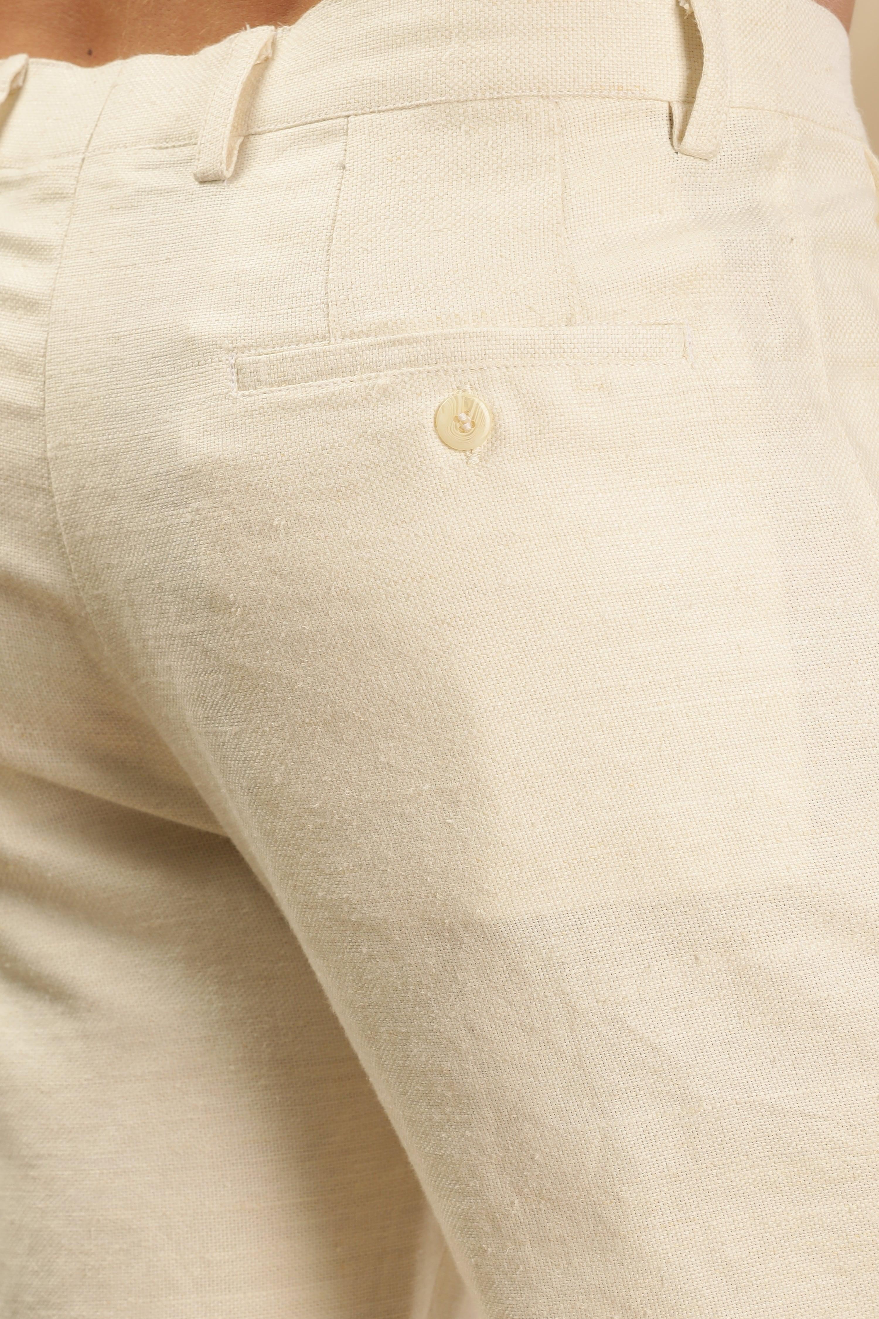 Rick - The Pure Hemp Trousers Light Beige -Perfect for All-Day Comfort