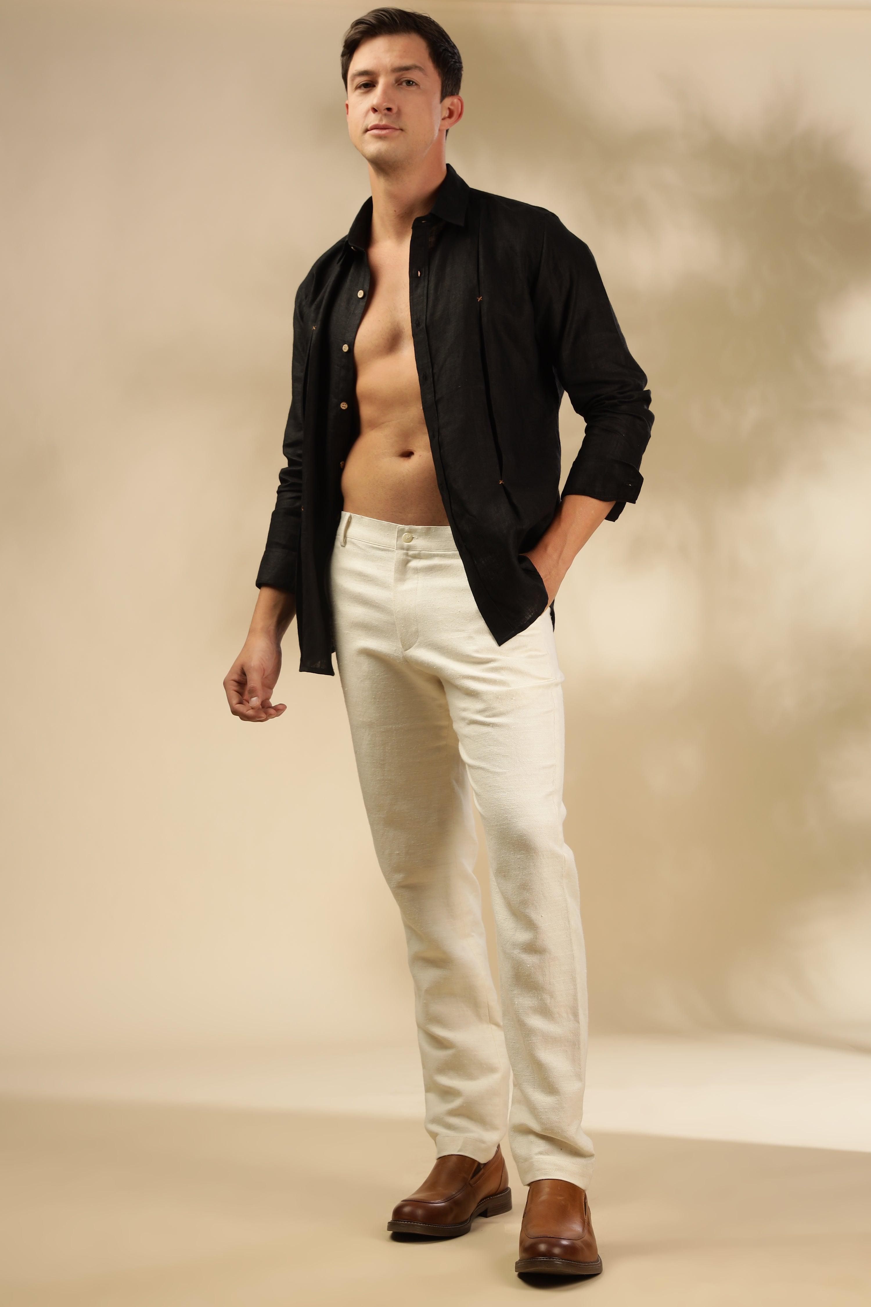 Rick - The Pure Hemp Trousers Light Beige -Perfect for All-Day Comfort