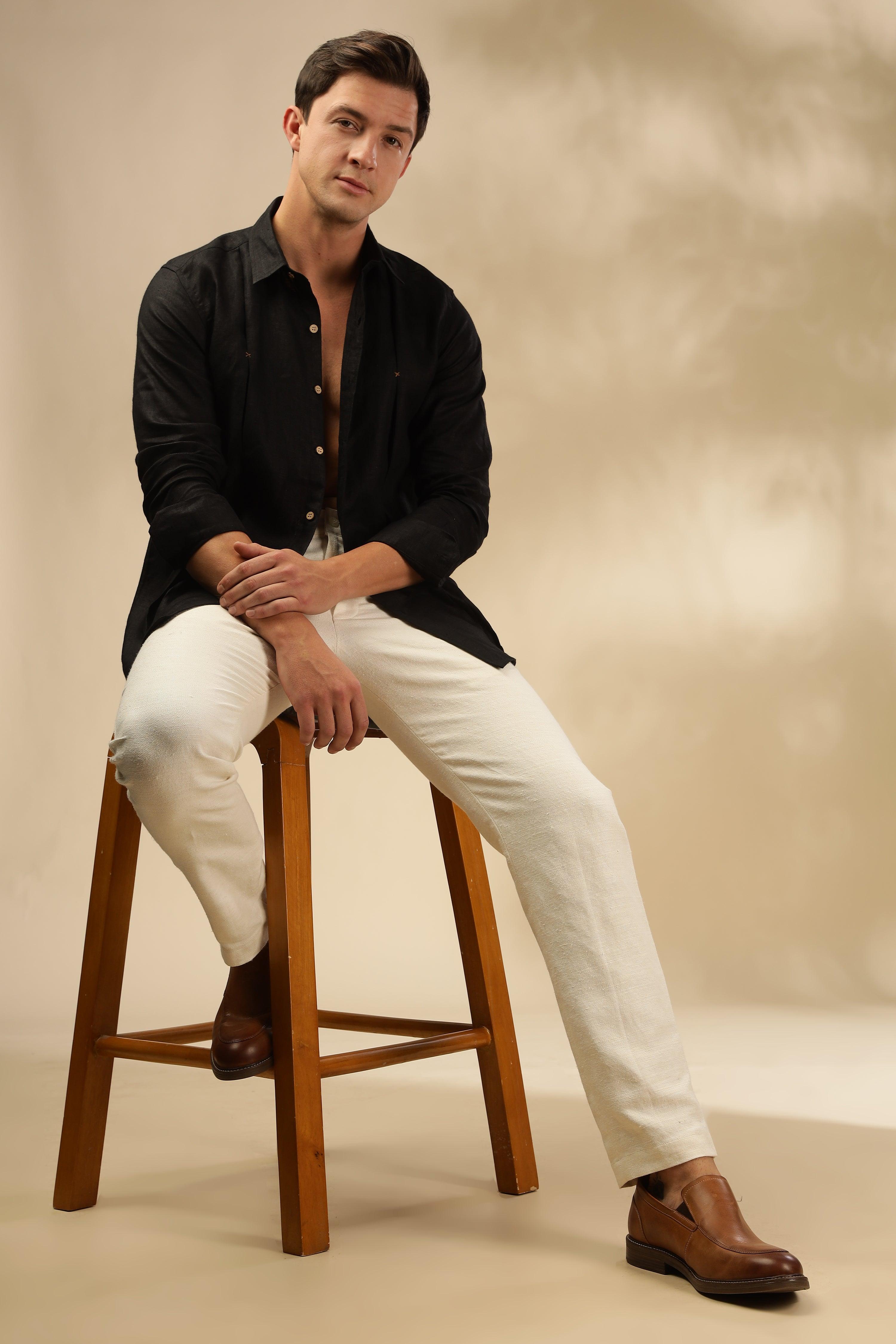 Rick - The Pure Hemp Trousers Light Beige -Perfect for All-Day Comfort