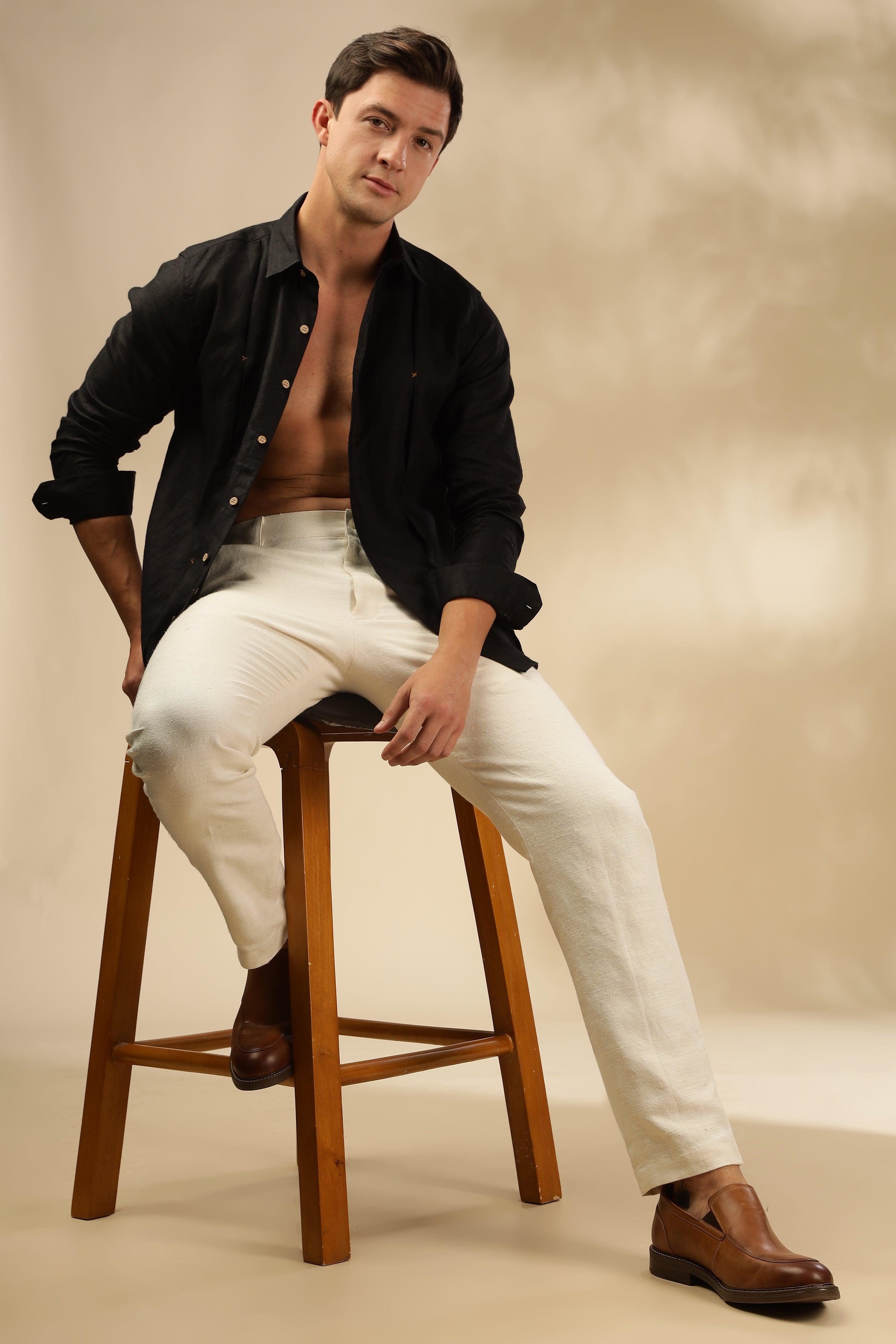 Rick - The Pure Hemp Trousers Light Beige -Perfect for All-Day Comfort