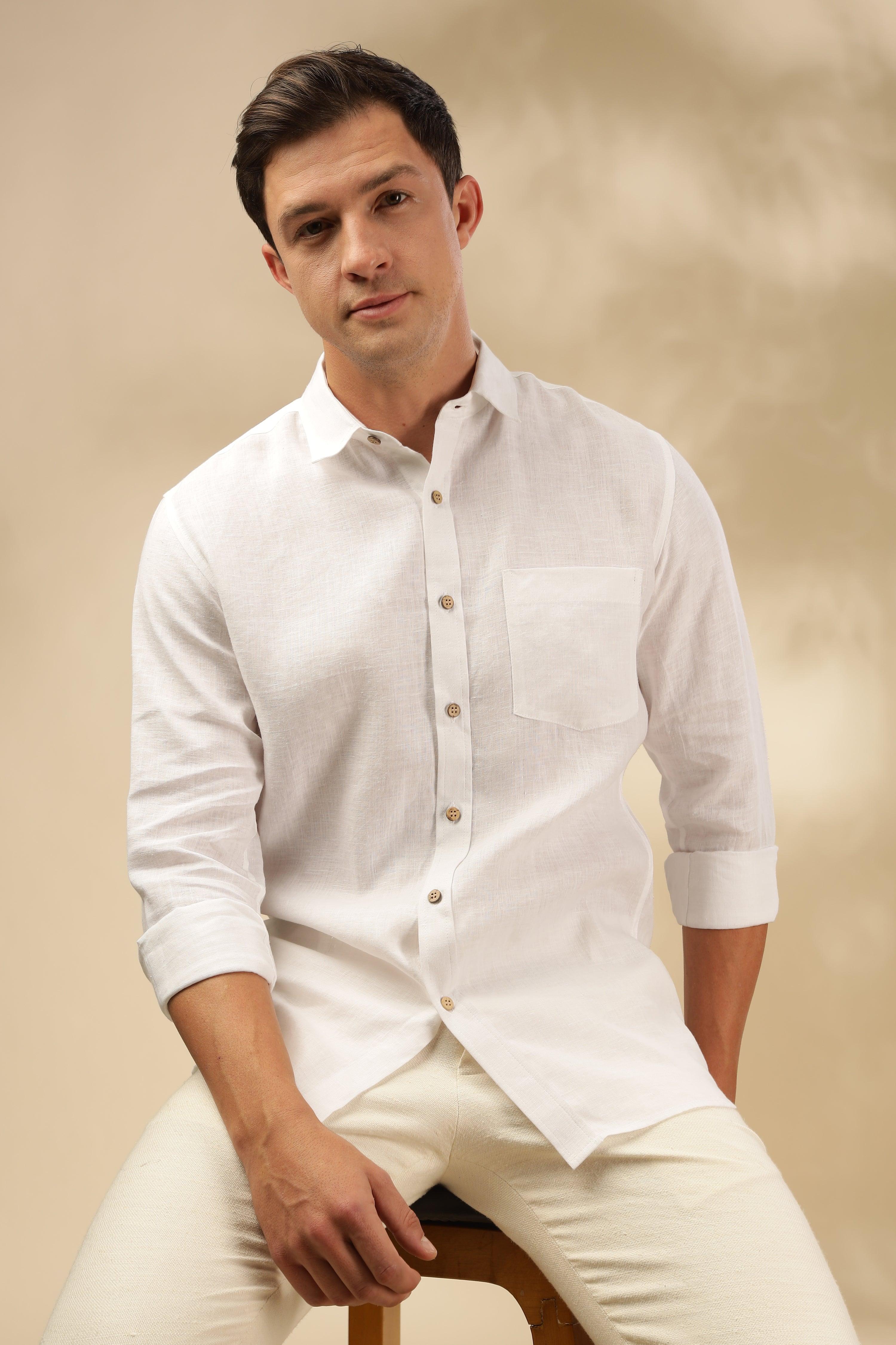 MARK -  Everyday essential Hemp Shirt Long Sleeves