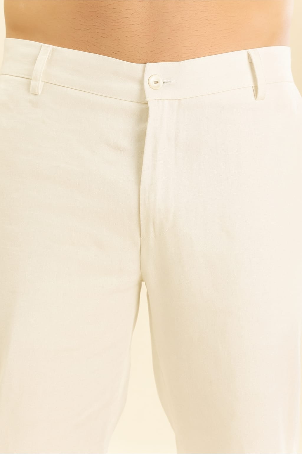 Rick - The Pure Linen Trousers White - Perfect for All-Day Comfort