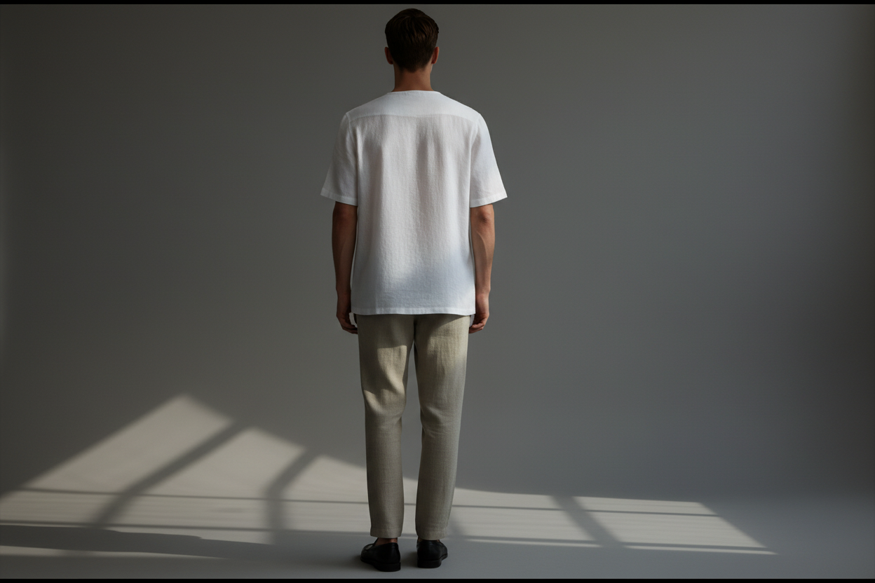 ALAN - PURE IRISH LINEN MULTI-COLORED T SHIRT